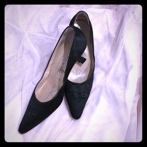 Kelly Green Mohair Manolo Kitten Heels!