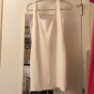 White form-fitting dress