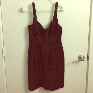 Bcbg Maxazria black form fitting formal dress