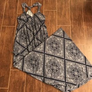 Bandanna print maxi dress
