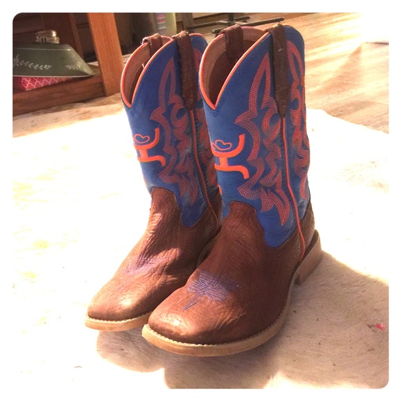 Twisted X Hooey kids square-toe boots