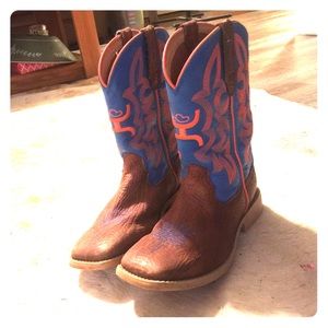 Twisted X Hooey kids square-toe boots