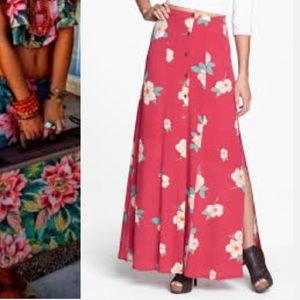 Minkpink floral maxi skirt