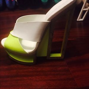 Casadei  - Cut -Out Cork platform Wedge