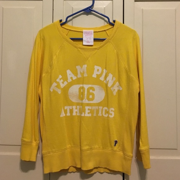 Yellow Team Pink Pullover
