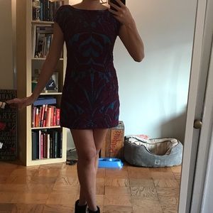 Nanette Lepore lace cutout mini dress