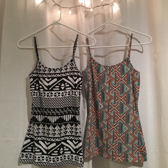 Aztec-Printed Camisoles