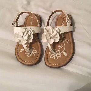White sandals