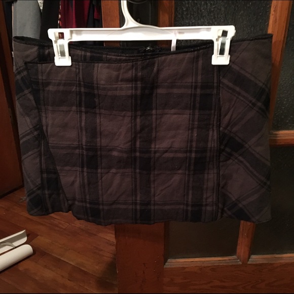 Plaid mini skirt
