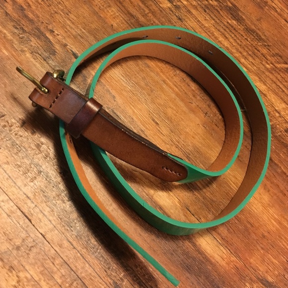 Madewell leather and patent belt