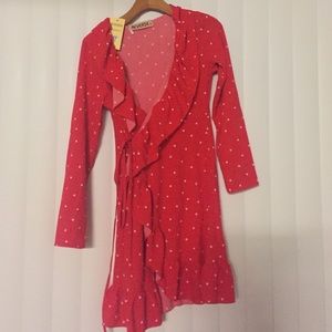 Polka Dot Wrap Dress