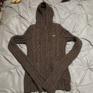 Hollister zip up hoodie sweater!