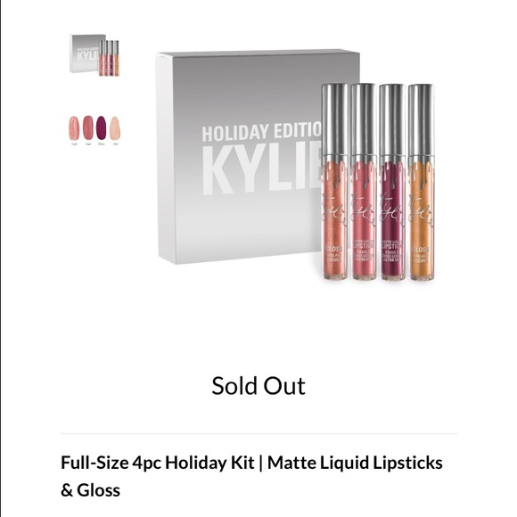 Kylie Cosmetics 4 Piece Full Size Holiday Kit