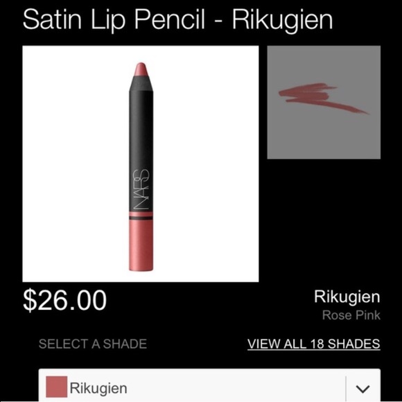 2 NARS Rikugien Satin Mini Líp Pencils