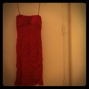 Sexy red cocktail dress