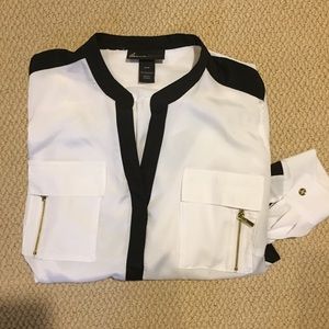 Lovely silky blouse adj. sleeve Lane Bryant 14/16