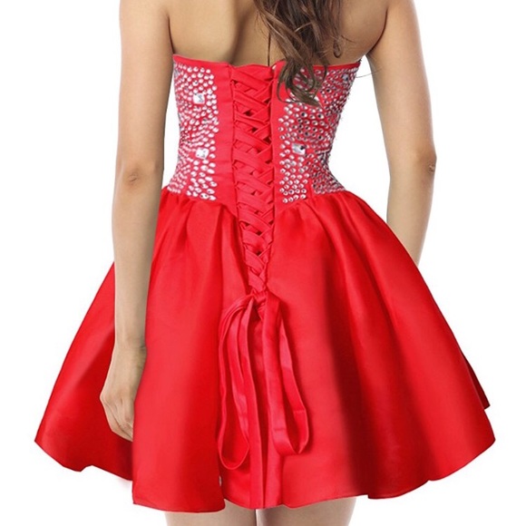 Red Homecoming dress - Picture 4 of 4