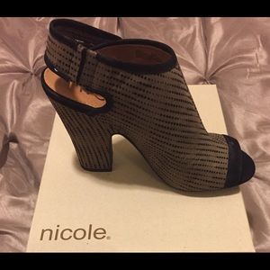 ♦️SALE♦️Nicole-Layla-Open Toe Slingback Boot
