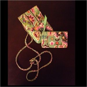 Vera Bradley Crossbody & ID Keychain -Tutti Frutti