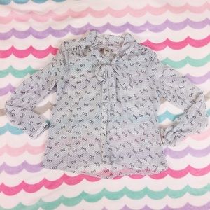 LC Lauren Conrad Tops - Minnie Rocks the Dots Blouse in blue LC Lauren Conrad Tops - Minnie Rocks the Dots Blouse in blue