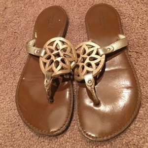AEO Gold Sandals