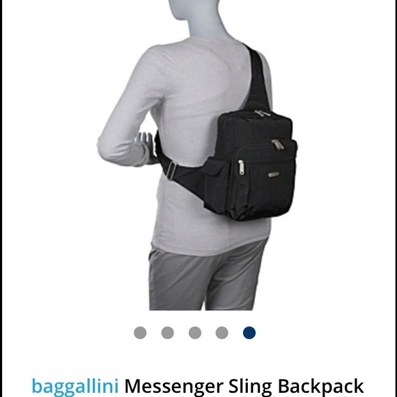 baggallini black messenger bag shoulder purse