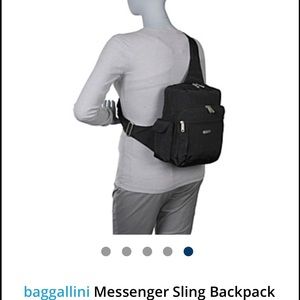 baggallini black messenger bag shoulder purse