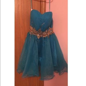 Blue homecoming dress