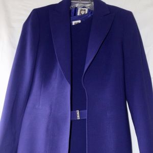 Anne Klein NWT 2-pc Dress Suit Sz 2 - Royal Purple