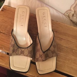 SOLD Gucci slip on wedges 11 they run smaller