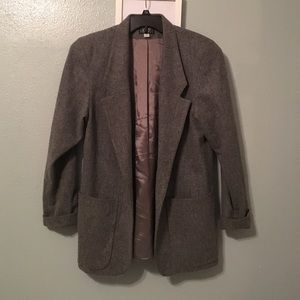 Grey 100% wool coat