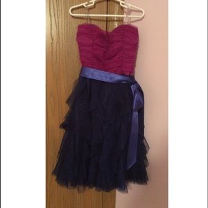 Pink and purple sparkly dress