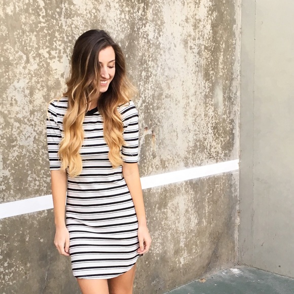 striped t shirt dress - Picture 4 of 4