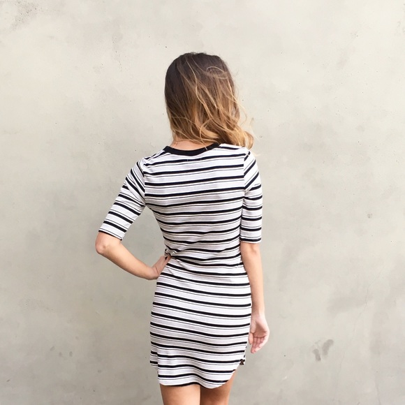 striped t shirt dress - Picture 3 of 4