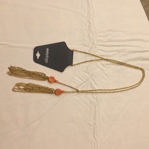 GOLD LONG CHAIN TASSEL