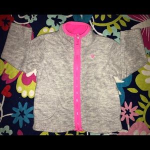 Carter's little girl's zipper sweater w/pockets