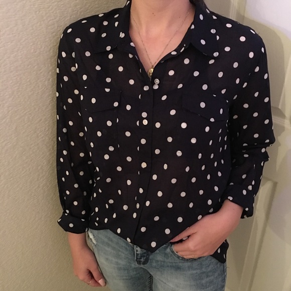 Talbots Polka Dot Shirt