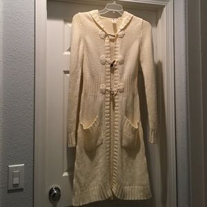 Knitted sweater jacket