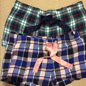 Pajama shorts flannel two for the price of one