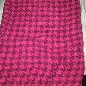 pink printed scarf