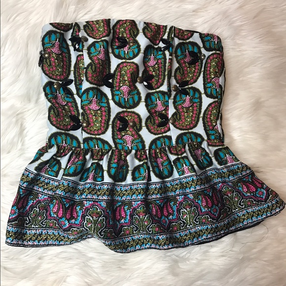 Rachel Roy Corset beaded top - Picture 1 of 4