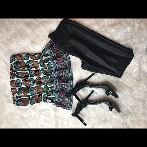 Rachel Roy Corset beaded top - Picture 2 of 4