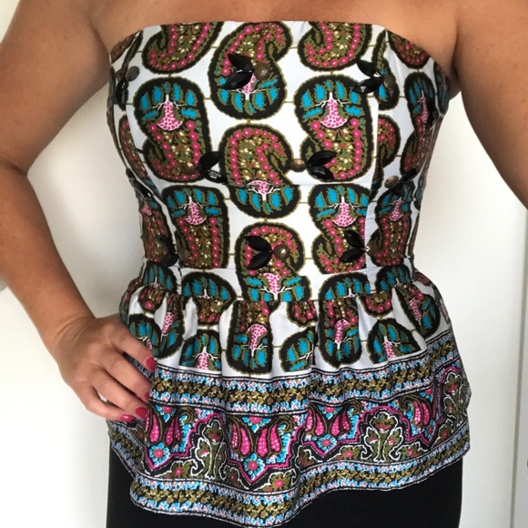 Rachel Roy Corset beaded top - Picture 4 of 4