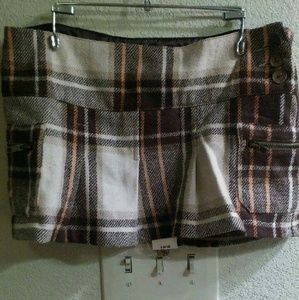 Hollister wool pleated skirt