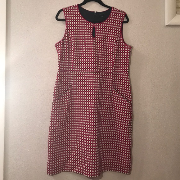 Lands' End Ponte Keyhole Sheath Dress