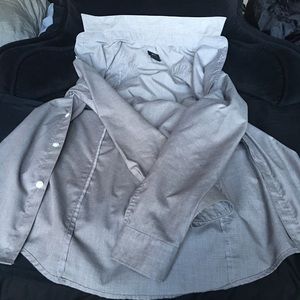 H&M grey collared dress shirt Easy Iron