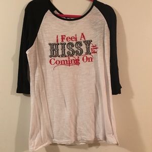 Rebel Rose burnout raglan