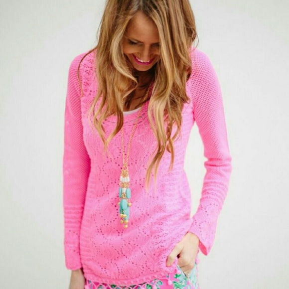 ATHENA CROCHET TUNIC SWEATER - Picture 2 of 4