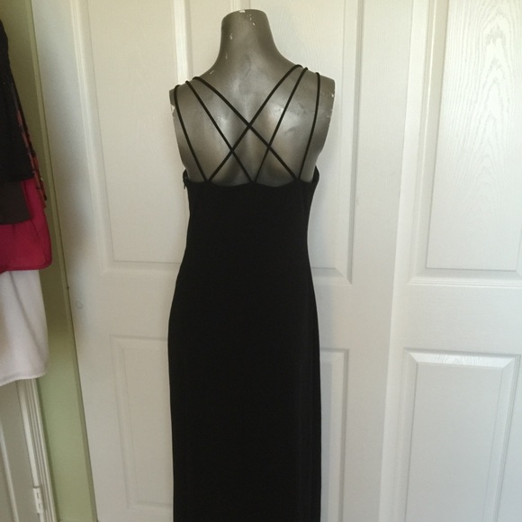 Laundry Black Full Length Dress. Hot!