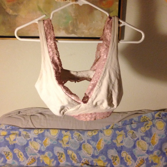 Pink lace  bralette